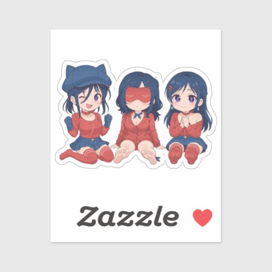 Cappy Mita Slaperige Mita Aardige Mita Chibi Schat Sticker (Vel)