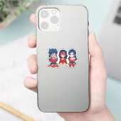 Cappy Mita Slaperige Mita Aardige Mita Chibi Schat Sticker (Telefoon)