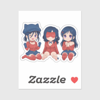 Cappy Mita Sleepy Mita Kind Mita Chibi Cute Anime  Sticker