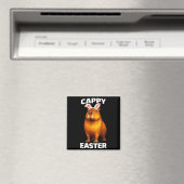 Cappy Pasen grappige capybara konijnenoren dier me Magneet (Insitu (Vaatwasser))