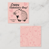 Cappy Valentijnsdag | Capybara Valentijn Informatiekaartje (Voorkant / Achterkant)