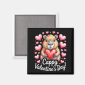 Cappy Valentine’s Day Cute Capybara Heart Design P Magneet (Voorkant / Achterkant)