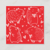 Cappy Valentine's Day | Capybara Valentine  Informatiekaartje (Achterkant)