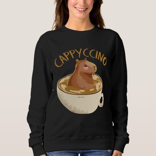 Cappyccino Capybara Coffee Trui (Voorkant)