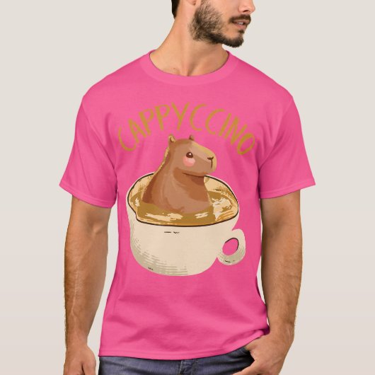 Cappyccino Capybara Koffie T-shirt (Voorkant)