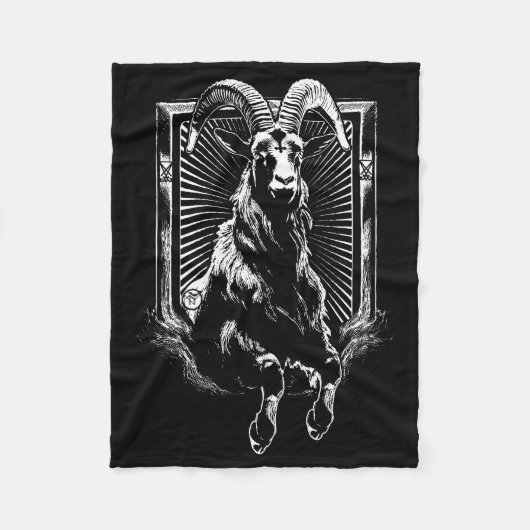 Capra Diaboli Fleece Deken (Voorkant)