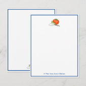 Caprese Italiaans kookstation briefpapier Notitiekaartje (Voorkant / Achterkant)