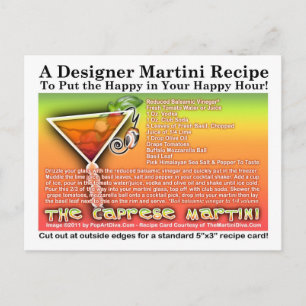 Caprese Martini Recipe Briefkaart