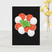 Caprese Morzarella Tomato Vegetable Cook Kaart (Gele Bloem)