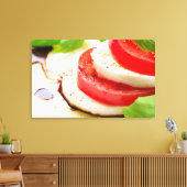 Caprese Salad. Segmenten voor tomaten en Mozzarell Canvas Afdruk (Insitu (Woonkamer))