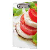 Caprese Salad. Segmenten voor tomaten en Mozzarell Klembord (Links)