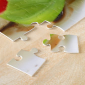 Caprese Salad. Segmenten voor tomaten en Mozzarell Legpuzzel (Zijkant)