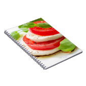 Caprese Salad. Segmenten voor tomaten en Mozzarell Notitieboek (Rechterzijde)