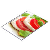 Caprese Salad. Segmenten voor tomaten en Mozzarell Notitieboek (Linkerzijde)