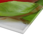 Caprese Salad. Segmenten voor tomaten en Mozzarell Snijplank (Hoek)