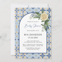 Capri Baby Shower Citrus Italiaanse Baby Shower