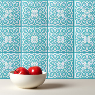 Capri Blauw patroon Portugees Mediterraan Tegeltje
