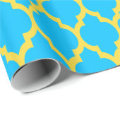 Capri Blauwe Ananas Gele Marokkaanse #4 Cadeaupapier (Rol Hoek)