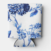 Capri Blue  Botanische Bloemen Toile No.2 Blikjeskoeler (Voorkant)