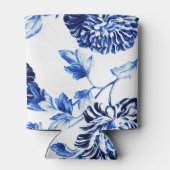 Capri Blue  Botanische Bloemen Toile No.2 Blikjeskoeler (Achterkant)