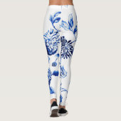 Capri Blue Botanische Floral Leonbience Leggings (Achterkant)