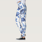 Capri Blue Floral Toile Leggings (Links)