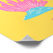 Capri Dolce Vita, Reiskunst, Geel Poster (Hoek)