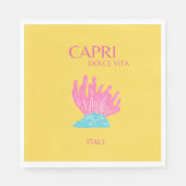 Capri Dolce Vita, Reiskunst, Geel Servet (Voorkant)