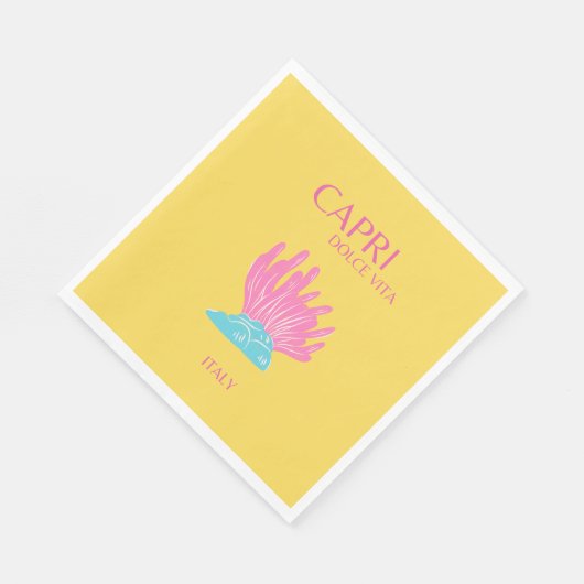 Capri Dolce Vita, Reiskunst, Geel Servet (Hoek)