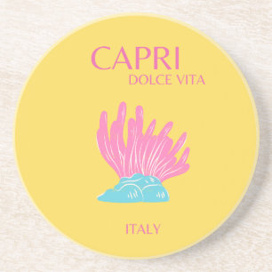 Capri Dolce Vita, Reiskunst, Geel Zandsteen Onderzetter