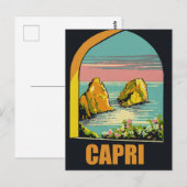 Capri door de boog briefkaart (Voorkant / Achterkant)