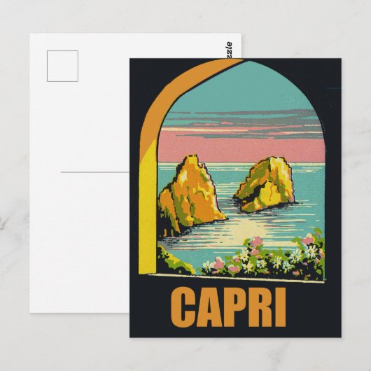 Capri door de boog briefkaart (Voorkant / Achterkant)