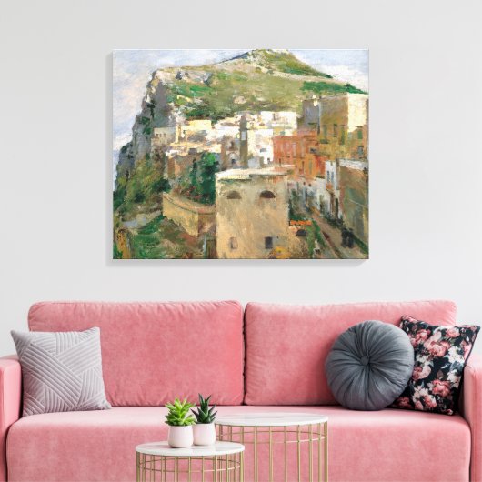 Capri (door Theodore Robinson) Canvas Afdruk (Insitu (Woonkamer))