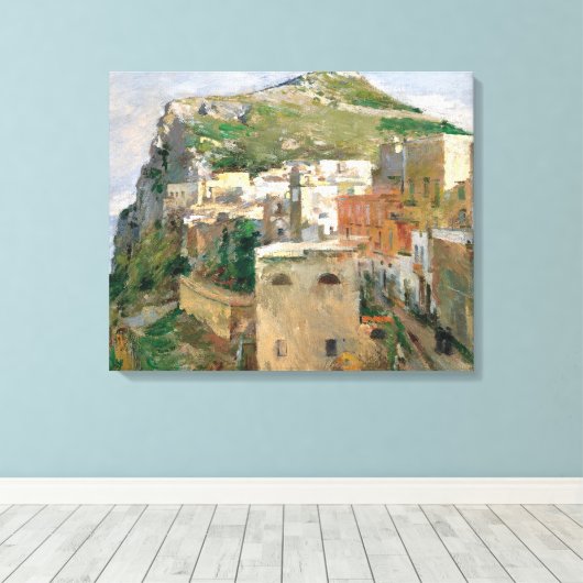 Capri (door Theodore Robinson) Canvas Afdruk (Insitu (Houten vloer))