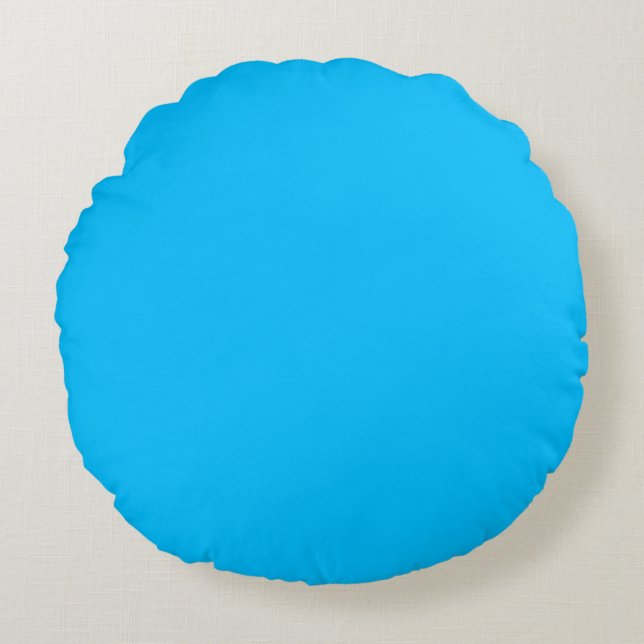Capri (effen kleur)  rond kussen (Voorkant)