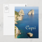 Capri eiland reis briefkaart (Voorkant / Achterkant)