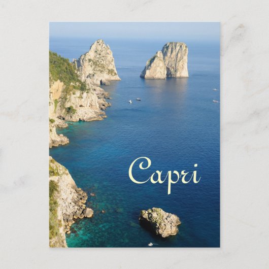 Capri eiland reis briefkaart (Voorkant)