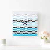 Capri en Black Polka Dot Vierkante Klok (Huis)