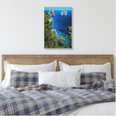 Capri Faraglioni Rocks Canvas Afdruk (Insitu (Slaapkamer))