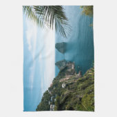 Capri Faraglioni Rotszicht 1 Theedoek (Verticaal)