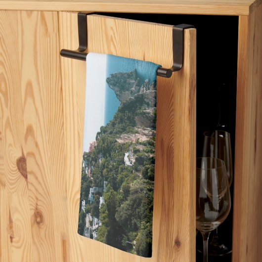 Capri Faraglioni Rotszicht 1 Theedoek (Derde Gevouwen)