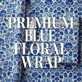Capri  flair: Blauw & Wit Italiaanse kunst Cadeaupapier