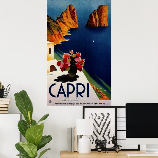 Capri French Travel Poster (Thuiskantoor)