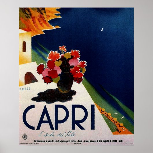  Capri French Travel Poster (Voorkant)