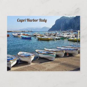 Capri Harbour Italië Briefkaart