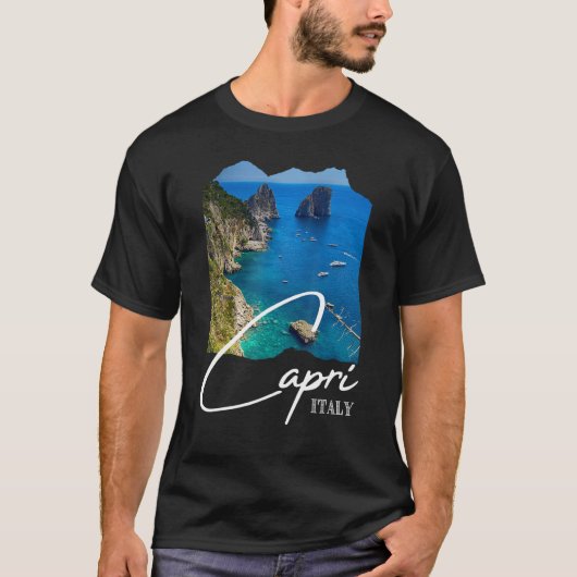 Capri Island Capri Italy Capri Souvenir T-shirt (Voorkant)