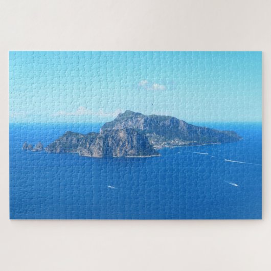 Capri Island, Italië omringd door het Italiaanse z Legpuzzel (Horizontaal)