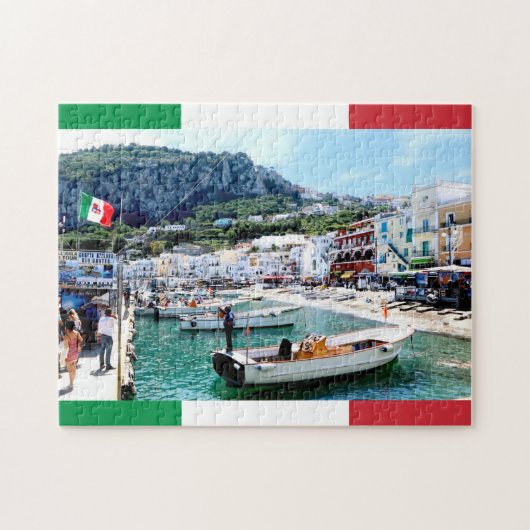 Capri Island Marina Grande, Zuid-Italië Legpuzzel (Horizontaal)