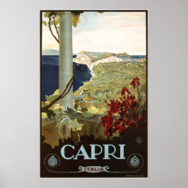 CAPRI ITALIA Travel Advertisement  Italiaans Poster