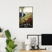 CAPRI ITALIA Travel Advertisement  Italiaans Poster (Thuiskantoor)